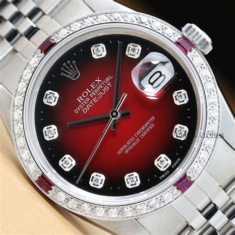 ruby red rolex diamond|Rolex watches rubies.